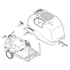 Genuine Stihl RE520 W / O - Machine cover