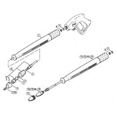 Genuine Stihl RE521 / Z - Spray lance/wand, Rotary nozzle