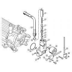 Genuine Stihl RE530 W / D - Regulation valve block