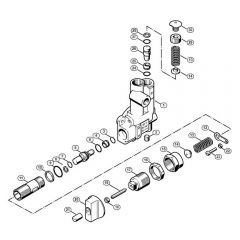 Genuine Stihl RE530 W / E - Regulation valve block