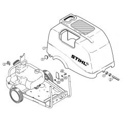 Genuine Stihl RE530 W / T - Machine cover