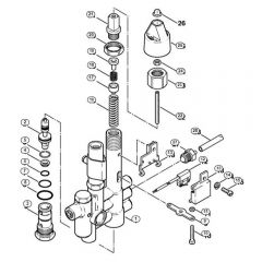 Genuine Stihl RE550 W / D - Regulation valve block, Control piston