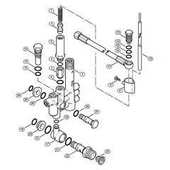 Genuine Stihl RE550 W / E - Regulation valve block, Safety valve