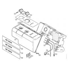 Genuine Stihl RE550 W / K - Instrument panel