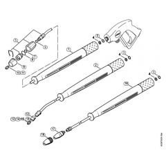 Genuine Stihl RE550 W / Q - Spray lance/wand, Spray head