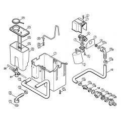 Genuine Stihl RE580 W / L - Water tank