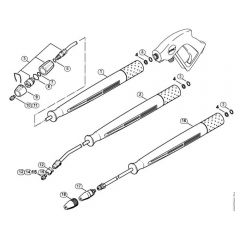 Genuine Stihl RE580 W / Q - Spray lance/wand, Spray head