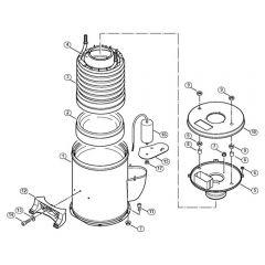 Genuine Stihl RE581 / K - Heat exchanger