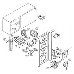 Genuine Stihl RE600 W / K - Instrument panel