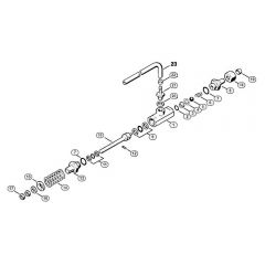 Genuine Stihl RE640 W / K - Safety valve X 22 947 954 (36.95)