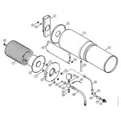 Genuine Stihl RE640 W / L - Heat exchanger