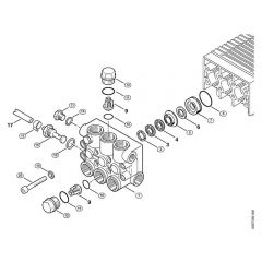 Genuine Stihl RE660 W / C - Valve block