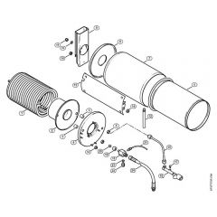 Genuine Stihl RE660 W / G - Heat exchanger 1 35 804 112 (21.2001)