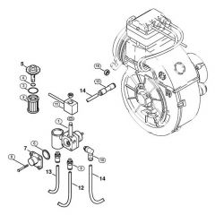 Genuine Stihl RE660 W / J - Fuel pump