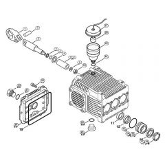 Genuine Stihl RE661 / C - Pump, piston