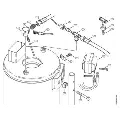 Genuine Stihl RE661 / L - Heat exchanger, ignition transformer