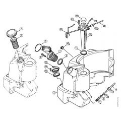 Genuine Stihl RE661 / N - Fuel tank