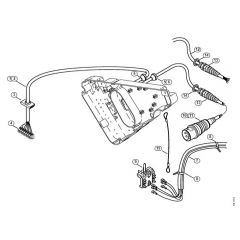 Genuine Stihl RE661 / P - Control box, Power cable