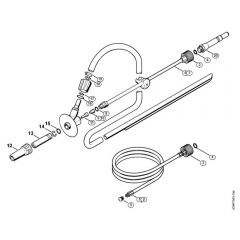 Genuine Stihl RE661 PLUS / AA - Pipe cleaning kit, Wet sand jet-stream kit (40.2009)