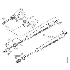 Genuine Stihl RE661 PLUS / Y - Spray lance/wand, Rotary nozzle (40.2009)