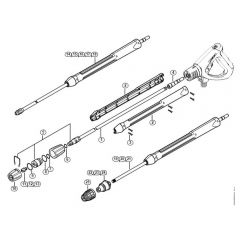 Genuine Stihl RE661 / W - Spray lance/wand, Rotary nozzle