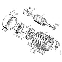 Genuine Stihl RE840 W / B - Electric motor X 22 947 954 (36.95)