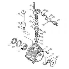 Genuine Stihl RE840 W / D - Pump housing X 22 947 954 (36.95)