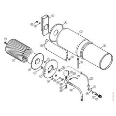 Genuine Stihl RE840 W / L - Heat exchanger