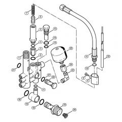 Genuine Stihl RE880 W / E - Regulation valve block, Safety valve