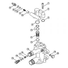 Genuine Stihl RE900 KM / C - Regulation valve block