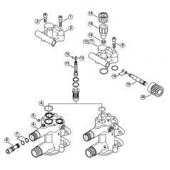 Genuine Stihl RE900 KM / L - Regulation valve block