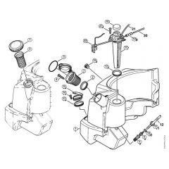 Genuine Stihl RE961 PLUS / N - Fuel tank