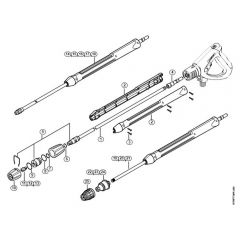 Genuine Stihl RE961 PLUS / W - Spray lance/wand, Rotary nozzle