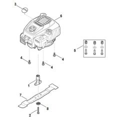 Stihl RM248.3 - Engine, Blade - Parts Diagram