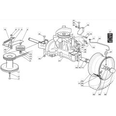 RM28 H - 2009 - 2T1534433/09 - Mountfield Ride On Mower Transmission Diagram