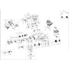 Cobra RM433SPBI - Rear Roller Briggs Instart April 2018 Main Diagram