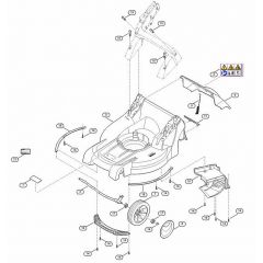 Genuine Stihl RM448.1 TC / B - Housing, Front axle