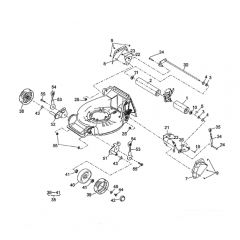 Cobra RM48SPK - TN1951SXRK Wheels & Rear Roller Diagram