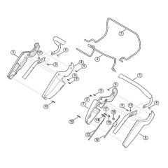 Genuine Stihl RM545.0 T / A - Handle upper part