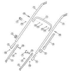Genuine Stihl RM545.0 T / B - Handle lower part