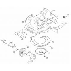 Genuine Stihl RM545.0 T / D - Housing, Front axle