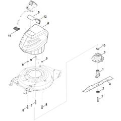 Stihl RMA2.1 RP - Engine, Blade - Parts Diagram