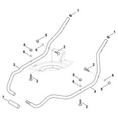 Stihl RMA2.1 RP - Handle Lower Part - Parts Diagram