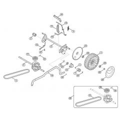 Genuine Stihl RMA443 TC / C - Chassis, height adjustment