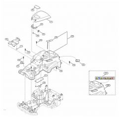 Genuine Stihl RMI422.0 / B - Housing upper part