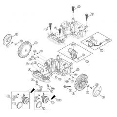 Genuine Stihl RMI422.0 / C - Lower housing, chassis