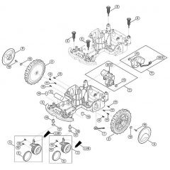 Genuine Stihl RMI422.0 P / C - Lower housing, chassis