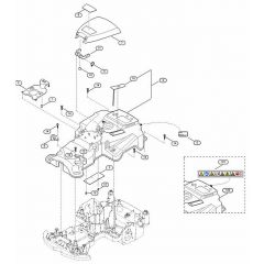 Genuine Stihl RMI422.0 PC / B - Housing upper part