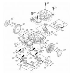 Genuine Stihl RMI422.1 / C - Lower housing, chassis