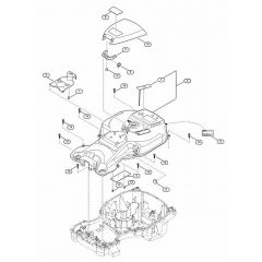 Genuine Stihl RMI422.1 P / B - Housing upper part